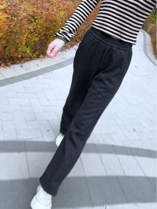 #秋冬新款 #毛呢阔腿裤#开叉休闲裤#直筒裤#加厚休闲裤