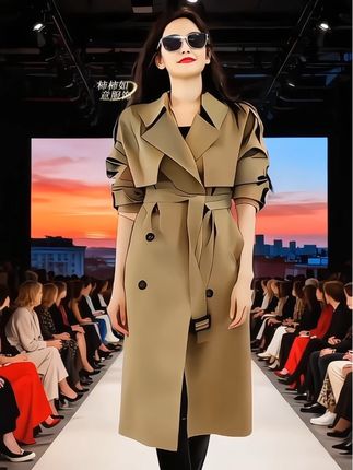 中长款风衣女2025春秋新款英伦风宽松显瘦收腰气质高级感大衣外套#风衣#森系少女感穿搭 #早秋高智感职场穿搭#早秋贵气感穿搭#初秋一周不重样穿搭 @抖音小助手 @DOU+小助手 @抖加🔥上热门🔥dou+🔥热点宝
