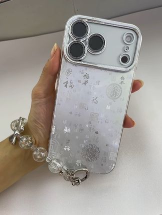 亮面银底百福图🤍招财又纳福~Blingbling 好精致好漂亮#手机壳 #苹果手机壳 #iphone17 #iphone17promax #这个手机壳真的长在我心巴上了