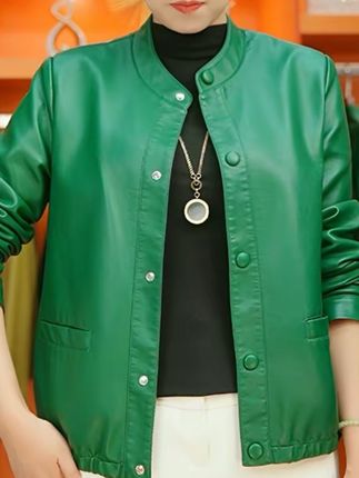 2025秋季新款气质女神范皮夹克 #只做高品质 #外套穿搭 #户外服装 #复古穿搭 #冲锋衣