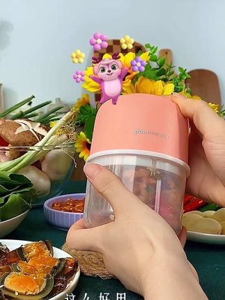 厨房必备好物#电动料理机 打蒜泥辣椒碎切肉沫给宝宝做辅食都很方便#打蒜机