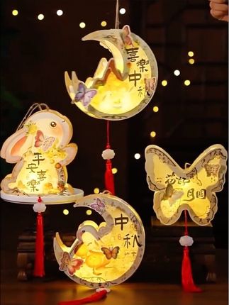 #中秋节手工灯笼 #中秋节 #节日氛围#团圆