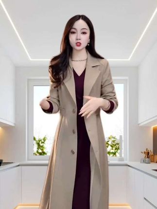 中长款风衣外套好看又洋气#简约大气 #时尚减龄穿搭 #高级感穿搭 #气质优雅大方 #外套穿搭