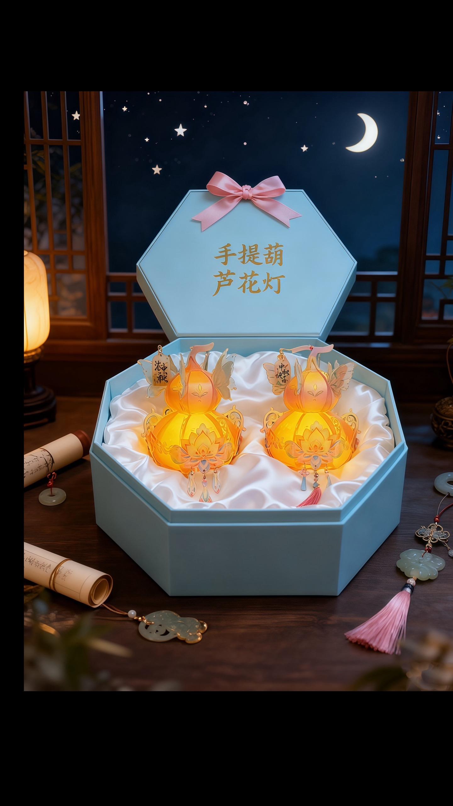 中秋限定|葫芦灯影里的诗意团圆。当中秋的月光洒落,这盏国风葫芦花灯便成了团圆夜的浪漫注脚。 它以葫芦为形,寓意福禄双全;莲花纹饰精巧雅致,蝴蝶配饰灵动翩跹,点亮时暖黄光晕流转,仿佛把中秋的诗意都揉进了灯影里。无论是提着它漫步月下,还是在家中点缀佳节氛围,都能让这个中秋,在传统与浪漫的交织中,留下满溢的温馨与欢喜。 把这份“福禄”与“团圆”的美好期许,装进花灯里,送给自己,也送给重要的人。#秀出新国风 #颜值高 #送礼物 #必备好物 #你想要的我都有