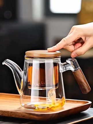 泡茶家用耐热茶水分离杯新款高档加厚玻璃茶具飘逸杯杯子泡茶#茶壶#茶具#泡茶神器#茶水分离杯#飘逸杯