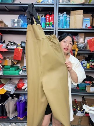 结实防水耐刮耐磨优质pvC下水裤#下水裤#连体下水裤