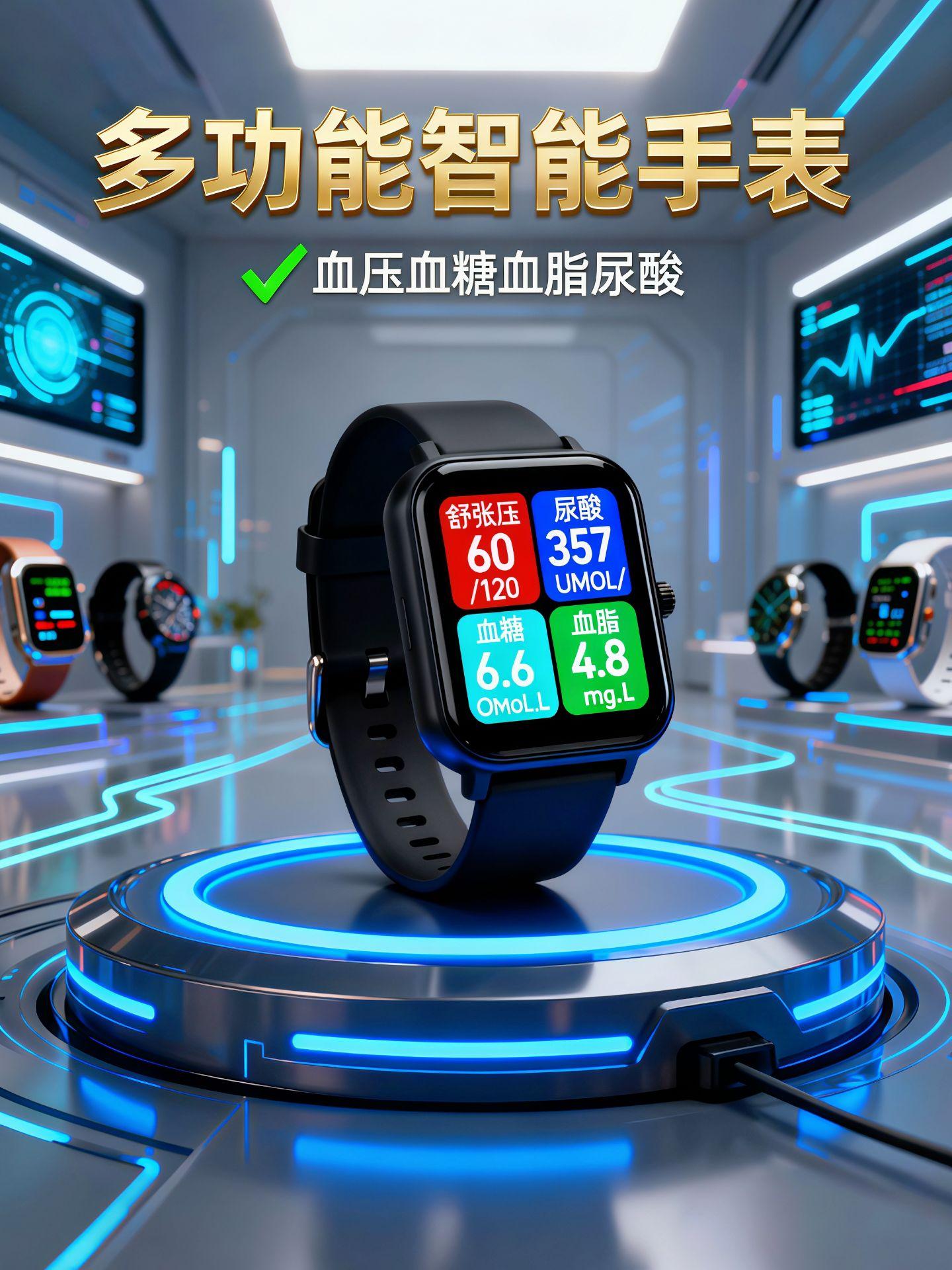 老陈退休后总惦记着体检,但去医院排队太折腾。儿子给他买了块智能手表,说能测血压、血糖那些指标。 这天晨练完,老陈坐在公园长椅上,抬起手腕按了下。屏幕上“舒张压60/120、尿酸357、血糖6.6、血脂4.8”的数字一个个跳出来。旁边遛弯的张大爷凑过来:“老陈,你这表能测尿酸?我最近关节老疼,去医院忒麻烦。” 老陈把手表往他面前递了递:“你看,这数多清楚!我现在每天戴着,数值一有变化,心里就有数,也不用总往医院跑了。”阳光透过树叶洒在手表屏幕上,蓝光一闪一闪的,像个迷你“健康管家”,把老伙计们对身体的担忧,悄悄换成了揣在兜里的安心。#每日分享 #智能手表 #好物推荐分享