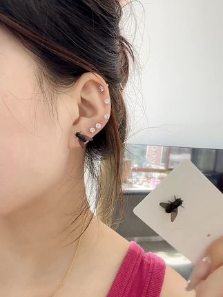 #耳钉 #苍蝇耳钉