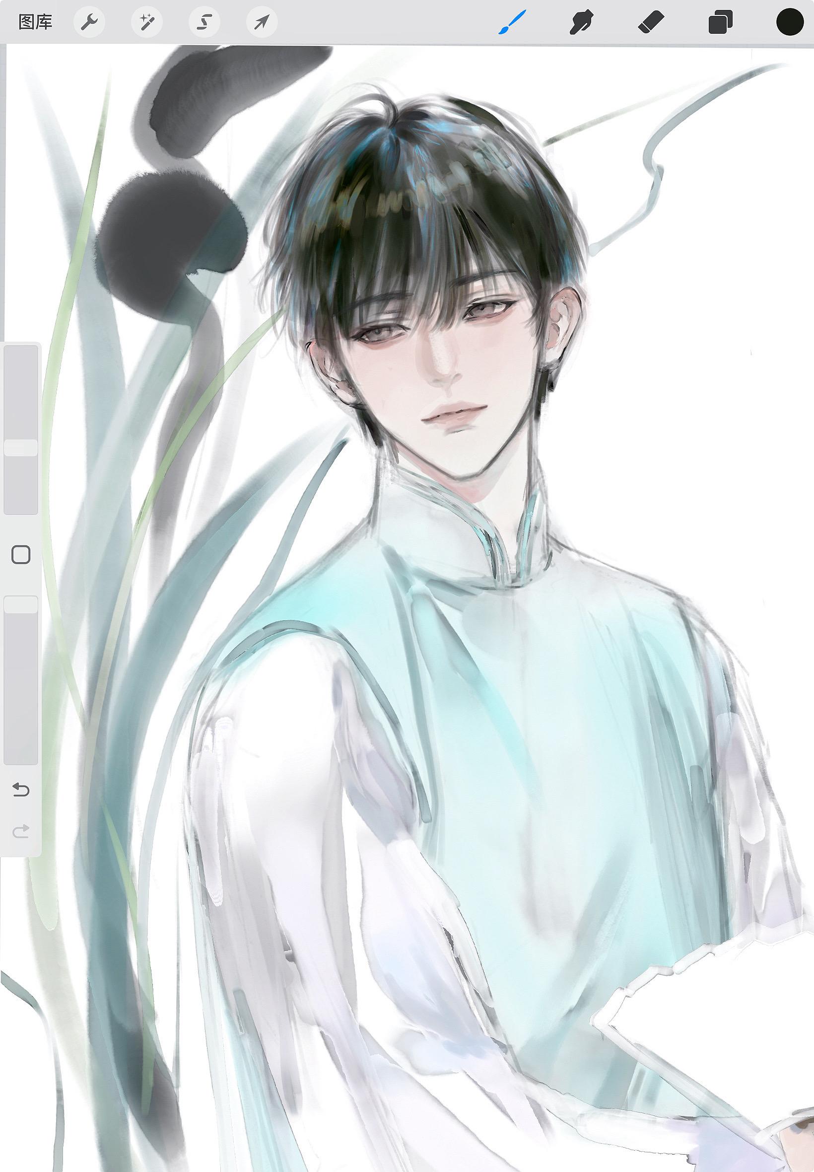 君子如兰,画了民国公子#oc#绘画#摸鱼#草稿流#乱涂乱画系列