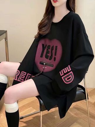 春秋季新款长袖卫衣女生上衣胖MM大码300斤圆领拉链口袋烫钻#6710#好物推荐🔥 #显瘦穿搭 #谁穿谁好看 #美出高级感