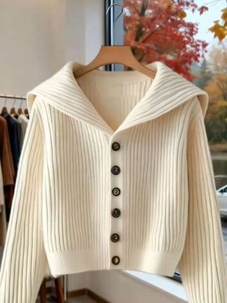 时尚复古慵懒风高级感毛衣2025春秋季小个子显瘦百搭针织开衫#百搭上衣 #针织衫 #时髦穿搭 #变美的捷径就是跟着博主学穿搭#秋冬穿搭新鲜感在线