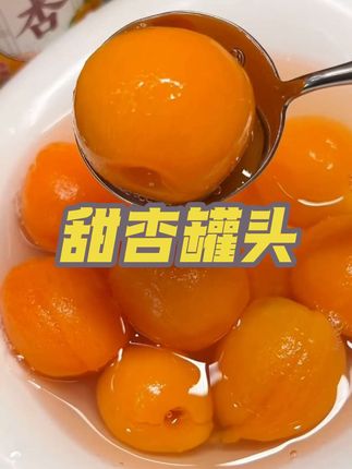 清甜爽口,甜而不腻的甜杏罐头,15.9到手4瓶,个大肉厚,好吃到停不下来#强烈推荐 #口感特别好 #水果罐头 #杏罐头 #罐头