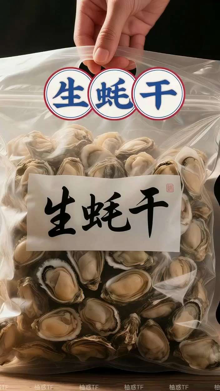 淡干生蚝干:火锅鲜货首选。鲜采当季活蚝,淡干工艺保原味、无盐添。泡发煮火锅,汤底鲜醇、肉质弹紧,一口沦陷!现货速发,即享海之鲜。#生蚝干 #海味干货 #火锅必备 #快来尝鲜