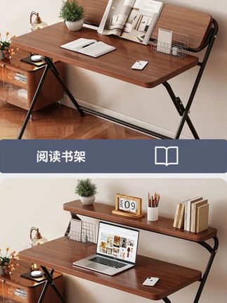 可折叠书桌免安装电脑桌学生家用写字桌卧室床边小桌子简易办公桌#折叠桌 #书桌