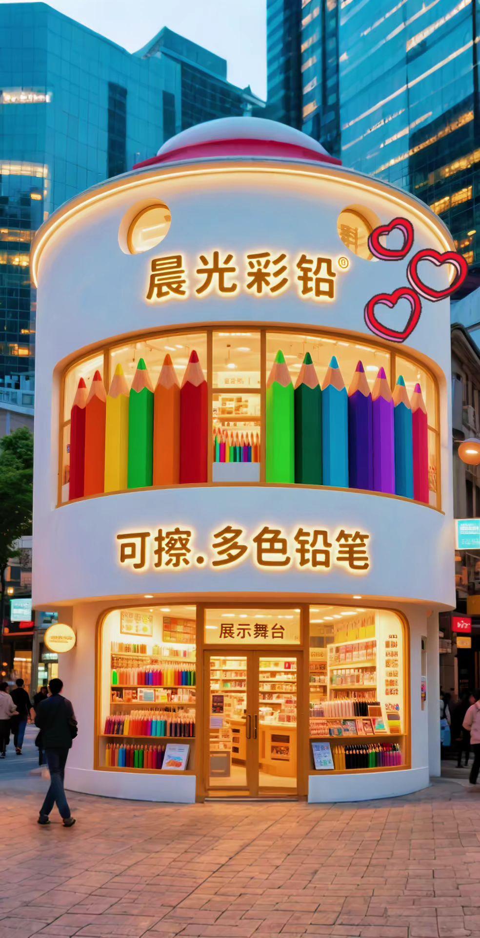 #AI扩图 晨光可擦彩色铅笔,色彩鲜亮、下笔顺滑,画错轻轻一擦就干净无残留,孩子画画、做手工用它,轻松享受彩色创作#儿童绘画 #创意儿童美术 #创意画 #亲子早教