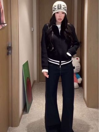 【午后遐想】针织开衫短款拉链毛衣外套女高级感长袖上衣#慵懒风穿搭 #酷女孩穿搭 #一周穿搭不重样 #秋冬穿搭 #毛衣