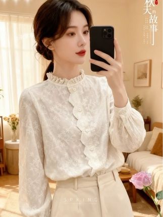 #温柔风穿搭 #衬衣 #穿出自信活出女人最美的样子 #琥珀流光摇把万宁摇出来了 #穿出自己的风格自信