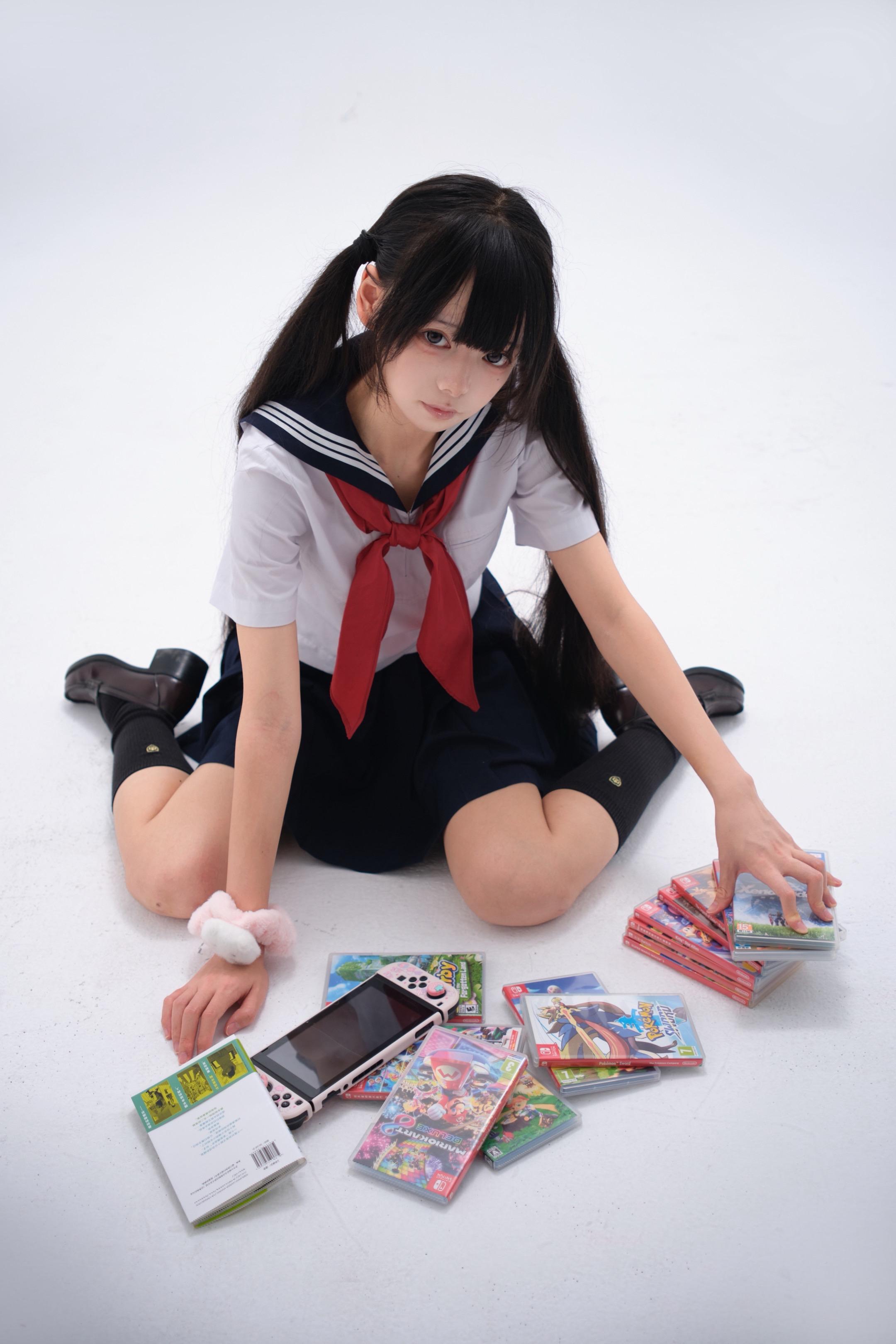 呼!#水手服#jk制服#日系#制服写真#白棚拍摄