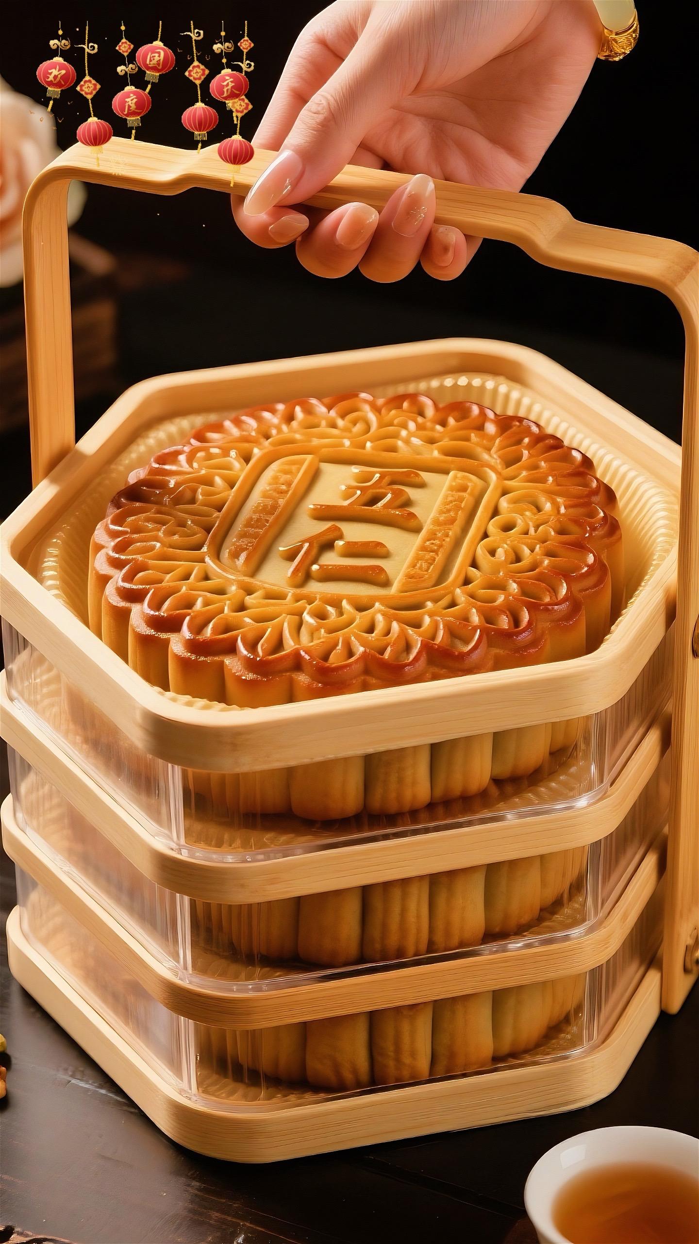 广式叉烧五仁大月饼 匠心传承广式经典,甄选优质叉烧与五仁, 秘制酱汁渗入每粒果仁,咸香交织,层次丰富。金黄酥皮,内馅饱满,每一口都是家的 味道。中秋团圆,共享这份浓情与匠心。 #五仁月饼 #中式糕点 #月饼#五仁叉烧月饼#中秋节