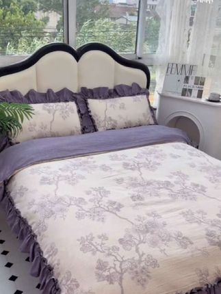 法式复古水洗亚麻花边款四件套不起球加厚四季款床品被套高端套件#床上用品 #被套 #四季款床品#面料柔软舒适 #超便宜超划算 @Dou十小助手@巨量千川