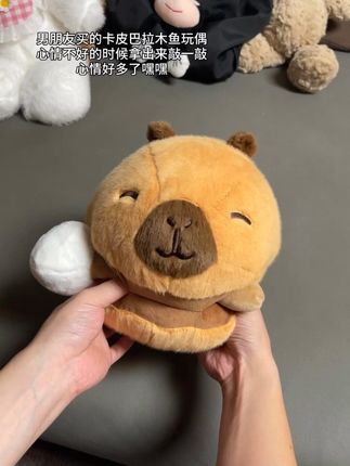 木鱼豚敲一敲 烦恼全消 #玩个很新的东西 #卡皮巴拉 #木鱼 #玩偶