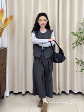 #美不美你说了算 #早秋套装#三件套#休闲穿搭
