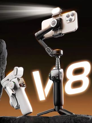 全新AI跟拍 全景环拍奥川V8三轴稳定器手机云台 自拍支架拍摄#手机云台 #稳定器 #自拍杆 #懒人手机支架 #3c数码