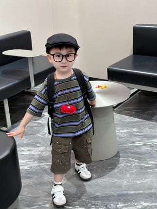 现在20后可真会穿!背上小书包 可以去上学啦#萌娃穿搭 #高品质童装 #潮酷穿搭 #生儿子就要这样穿 #潮酷男孩