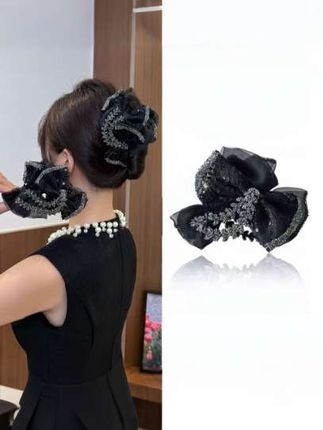 #发饰发夹 #鲨鱼夹 #鲨鱼抓夹 #抓夹用法 #头饰搭配