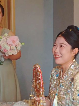 祝新郎新娘新婚快乐 #最美新娘👰 #婚礼车队接亲 @DOU+小助手
