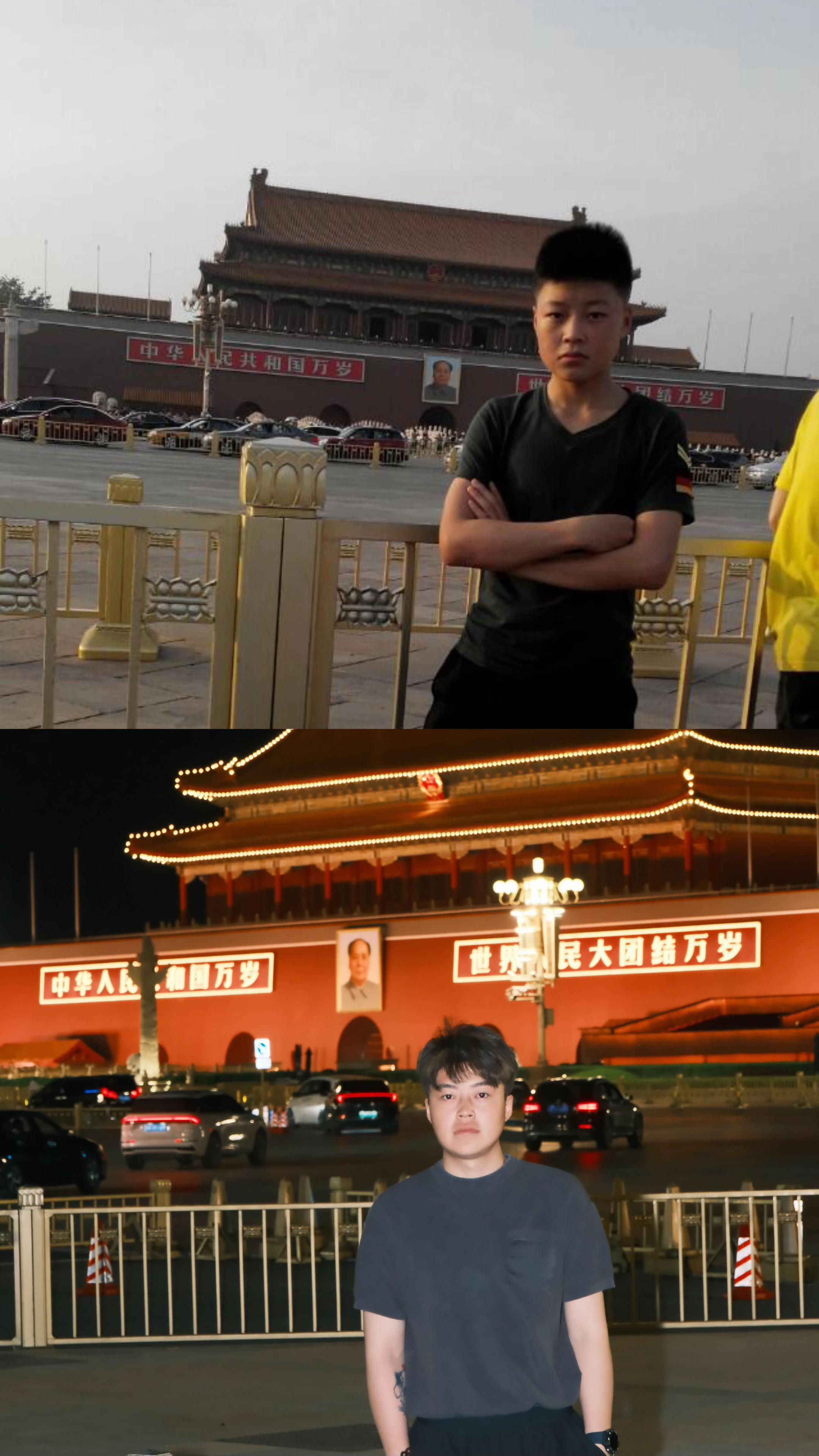 对比。十年前,十年后.