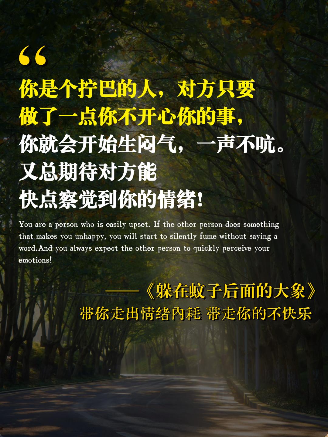 没有人会毫无缘由地因小事而生气,因为没有一种情绪是突然爆发的。如果你不快乐,那就从这本书中找寻答案吧。#内耗 #情绪 #成长 #躲在蚊子后面的大象
