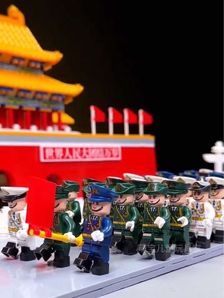 古建筑积木拼装玩具#乐高 #天安门#积木#益智玩具#乐高拼装8-16岁正版