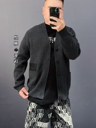 迪卡里奥费雷黑桃A开衫#男生穿搭 #穿搭 #男装 #好物推荐🔥 #男装搭配
