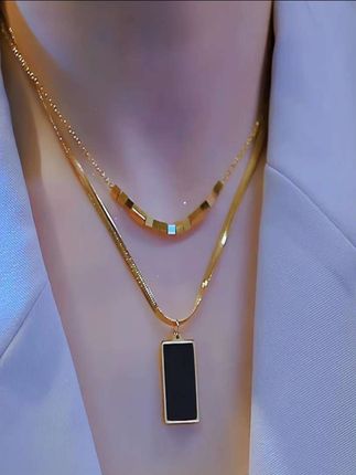 想露脖子就不要丢面子哦,这个钛钢项链 十方牌双层叠戴项链气质时尚百搭不掉色高级感锁骨链#锁骨项链 #项链项链 #时尚大气#太爱了 @巨量千川