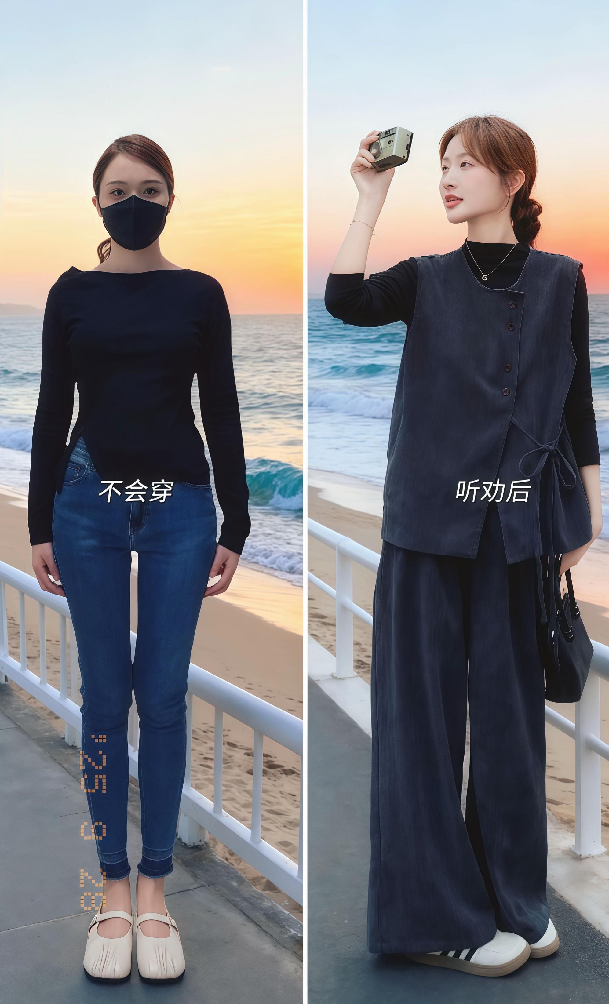 谁懂啊,这种简约又有质感的调调,日常出街或者通勤都好合适~ 上衣是做旧纹理的马甲,侧边系带设计特别显腰身,里面搭件基础黑内搭,层次感一下就出来了;裤子是垂感巨好的阔腿款,走路带风还特显腿长,一套穿起来松弛感拉满,懒人直接闭眼入! 面料也是软乎乎的,贴身穿都很舒服,秋冬单穿或者叠搭外套都超可,小个子姐妹也能轻松驾驭,搭配小白鞋就很随性自在~#高级感穿搭 #早秋贵气感穿搭 #早秋穿搭三分钟出门不是梦 #小个子显高显瘦穿搭 #韩系穿搭 @DOU+上热门 @DOU+小助手