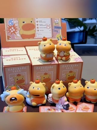 水鲀撸撸摆件潮玩盲盒手办玩偶创意可爱汽车装饰礼物#水豚噜噜玩偶 #公仔手办 #摆件礼物 #也太可爱了吧