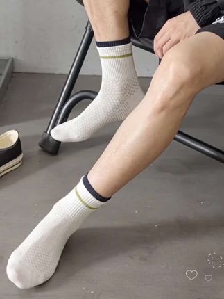 青少年袜子男纯棉防臭夏季薄款100%全棉吸汗运动网眼大童篮球中袜@DOU+小助手 #夏季袜子 #网眼袜 #夏季薄款 #运动袜子 #好物推荐🔥