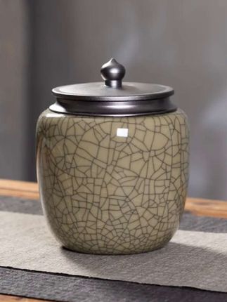 龙泉市新凯青瓷手工陶瓷中号茶叶罐茶仓存茶罐密封罐茶具器 #茶叶罐 #青瓷手工茶叶罐 #密封罐 #茶生活 #高端大气