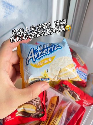 呜呜呜也没人告诉我冻啃会那么好吃啊😭#零食推荐 #盼盼食品 #梅尼耶蛋糕 #解馋 #无限回购的宝藏单品