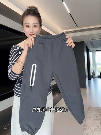 #咕噜日记 一体绒软壳机能裤反季活动力度太大了,防水防油好打理,秋冬必备#童裤 #品牌童装 #百搭神裤 #加绒
