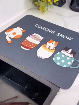 家用隔热垫防滑防水耐磨耐脏厨房沥水垫硅藻泥厨房防烫吸水餐桌垫 #沥水垫#吸水垫#厨房台面沥水垫#隔热垫#超便宜超划算