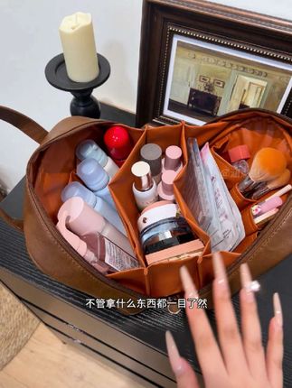 这哪里是化妆包啊!简直就是我移动的梳妆台!#化妆包 #大容量 #仙女必备 #巨能装的化妆包 #出差旅行必备