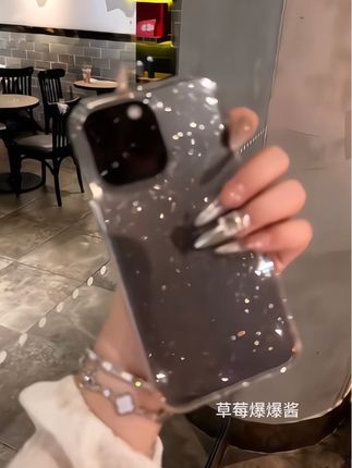 敲级闪闪亮亮尊嘟blingbling 爆闪的透明细#百搭手机壳#手机壳后面都有重要东西 #手机壳推荐 #手机壳 #手机壳手机壳