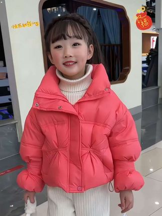 120-170码 女童棉服套装冬季加厚保暖羽绒棉衣糖果色衣服加绒阔腿裤两件套潮#生女儿就是用来打扮的 #强烈推荐 #潮童穿搭 #潮童必备 #童装搭配每日更新