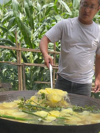 老乡们你们要的2025年的新洋芋片晒干了,贵州特产#土豆片 ##