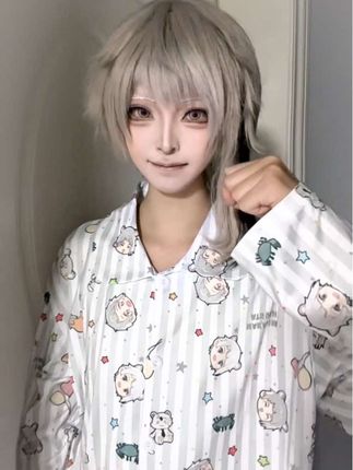 敦敦这个萌呀o(^▽^)o(睡衣是:@次元回响屋 #中岛敦#文豪野犬 #ooc致歉