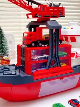益智男孩子消防车男童新款轮船玩具合金车#玩具车 #礼物推荐