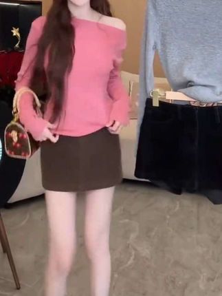 2025早秋新款松弛感时尚气质百搭设计感针织衫舒适修身半身裙套装#谁穿谁好看系列 #洋气减龄 #显瘦穿搭 #舒适百搭 #面料柔软舒适