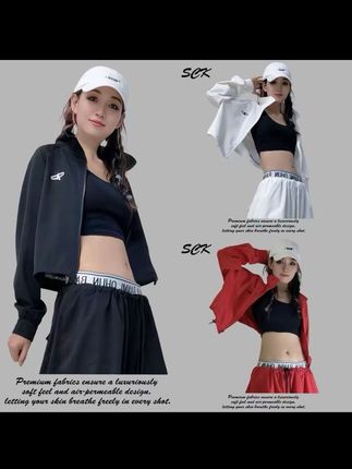 时超康SHI.CHAO.KANG.短款时尚运动薄款宽松长袖露腰小外套2593款#面料柔软舒适 #休闲减龄穿搭 #